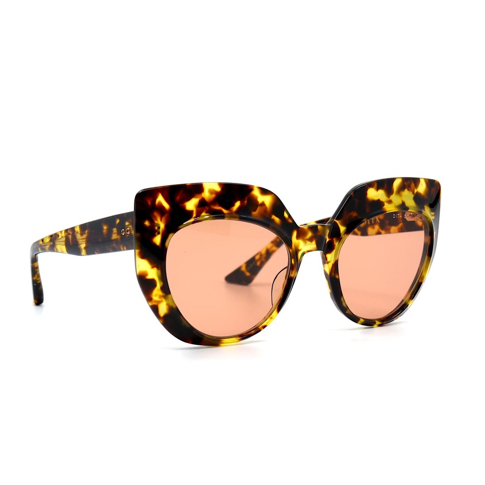 NEW DITA CONIQUE DT8514 HAVANA PINK WOMEN'S SUNGLASSES - Picture 5 of 12
